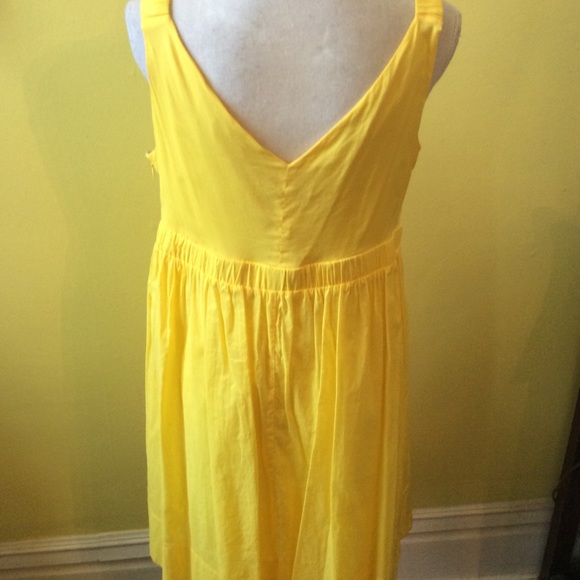 Calvin Klein Cute Bright Yellow Sundress Size 14 - Picture 5 of 12